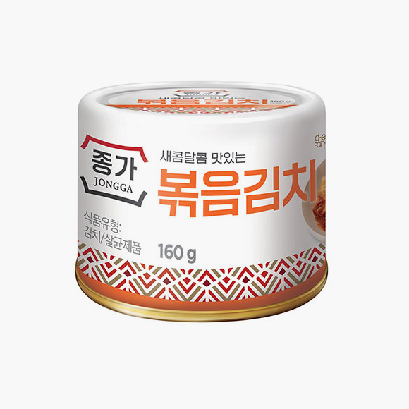 [청정원] 종가 새콤달콤 맛있는 볶음김치 160g 4개